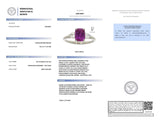 2.05 Carat Cushion Pink Sapphire and Diamond Ring - David Gross Group