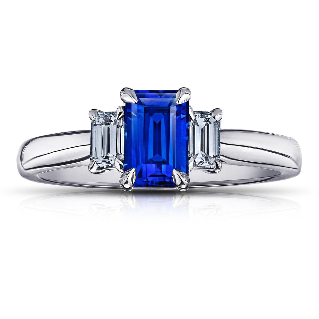 1.05 Carat Blue Sapphire Ring - David Gross Group
