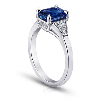 3.01 Carat Blue Sapphire Ring - David Gross Group