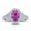 2.31 Carat Oval Pink Sapphire and Diamond Ring - David Gross Group