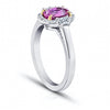1.69 Carat Oval Pink Sapphire and Diamond Ring - David Gross Group
