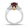 3.73 Carat Pear Shape Red Spinel And Diamond Ring - David Gross Group